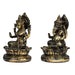 Laxmi Ganesh Murti - Metal Resin | Resin Laxmi Ganesha Idol/ Lakshmi Ganesh Murti for Home Decor - Fibre Murties