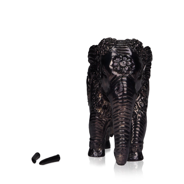 Elephant Statue - 3 Inches | Resin Elephant Figurine/ Elephant Statues for Home Decor - Table Stand Accessories
