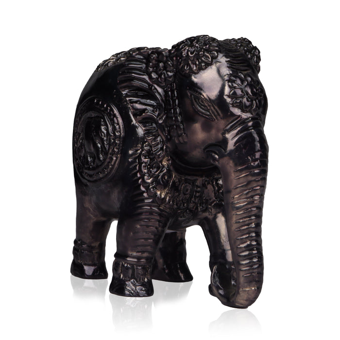 Elephant Statue - 3 Inches | Resin Elephant Figurine/ Elephant Statues for Home Decor - Table Stand Accessories