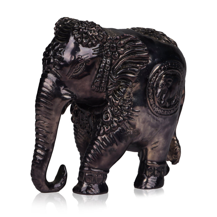 Elephant Statue - 3 Inches | Resin Elephant Figurine/ Elephant Statues for Home Decor - Table Stand Accessories