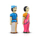 Raja Rani Pair - 10 Inches | 2 Pcs/ Wooden Statue/ Golu Doll for Home Decor - Kondapalli Wooden Toys