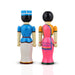 Raja Rani Pair - 10 Inches | 2 Pcs/ Wooden Statue/ Golu Doll for Home Decor - Kondapalli Wooden Toys