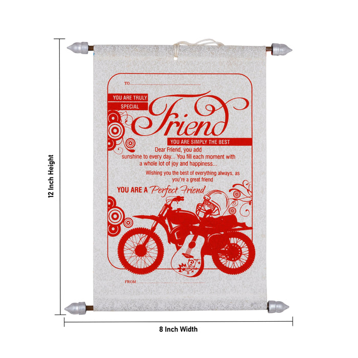 Birthday Greeting Card - 12 x 8 Inches | Birthday Card/ Birthday Scroll Greetings - Greeting Cards
