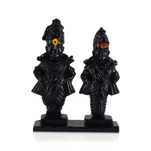 Pandurangan Ragumayi | Panduranga Vittala Statue/ Resin Vittal Rukmini for Home Decor - Fibre Murties