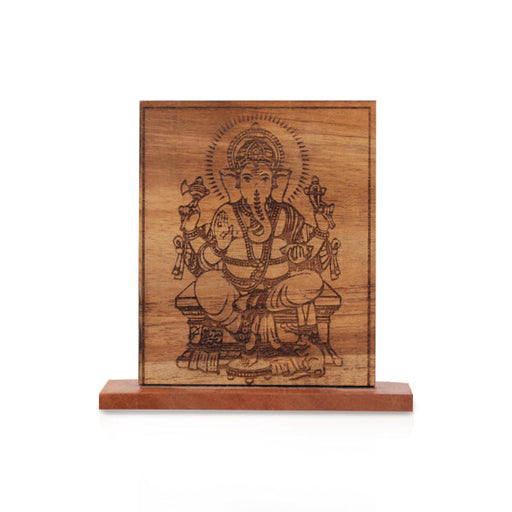 Wooden God Statue - 4 Inches | Wooden Statue for Home Decor - Hindu God Photos & Frames