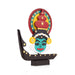 Kathakali Face with Boat Statue | Wooden Kathakali Face/ Kathakali Face Paint for Home Decor - Table Stand Accessories