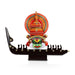 Kathakali Face with Boat Men Statue | Kathakali Face Paint/ Wooden Kathakali Face for Home Decor - Table Stand Accessories