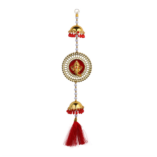 Car Hanging - 14 Inches | Car Mirror Hanging/ Ganesh Head & Umbrella Design Car Accessory - Car Stand & Car Accessories