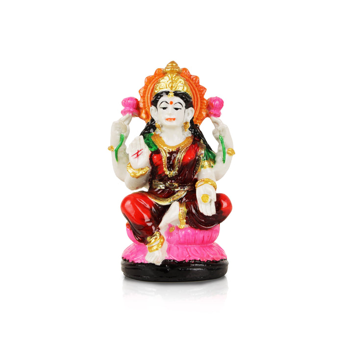 Laxmi Murti - 4 Inches | Marble Dust Lakshmi Idol/ Lakshmi Statue for Home Decor