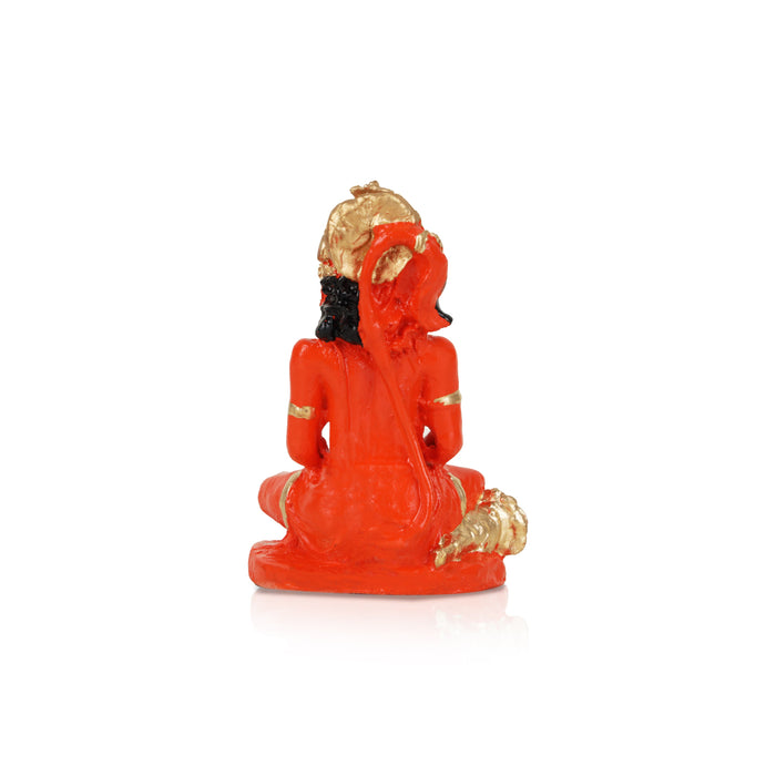Anjaneya Statue - 4.5 Inches | Marble Hanuman Statue/ Hanuman Murti for Home Decor