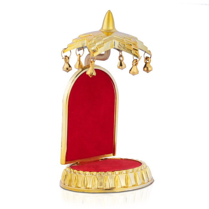 Simhasan - 5 Inches | Simhasanam Chatri for Deity - Pooja Aasan & Bajot & Pooja Mat