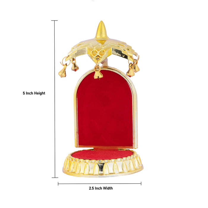 Simhasan - 5 Inches | Simhasanam Chatri for Deity - Pooja Aasan & Bajot & Pooja Mat
