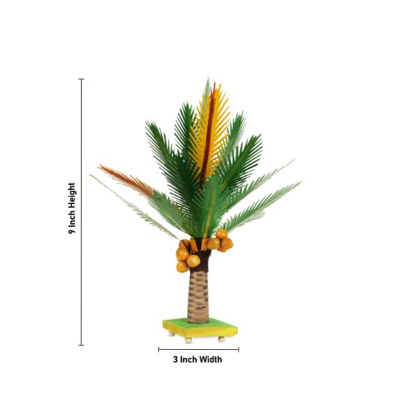Coconut Tree - 9 Inches | Artificial Tree for Home Decor