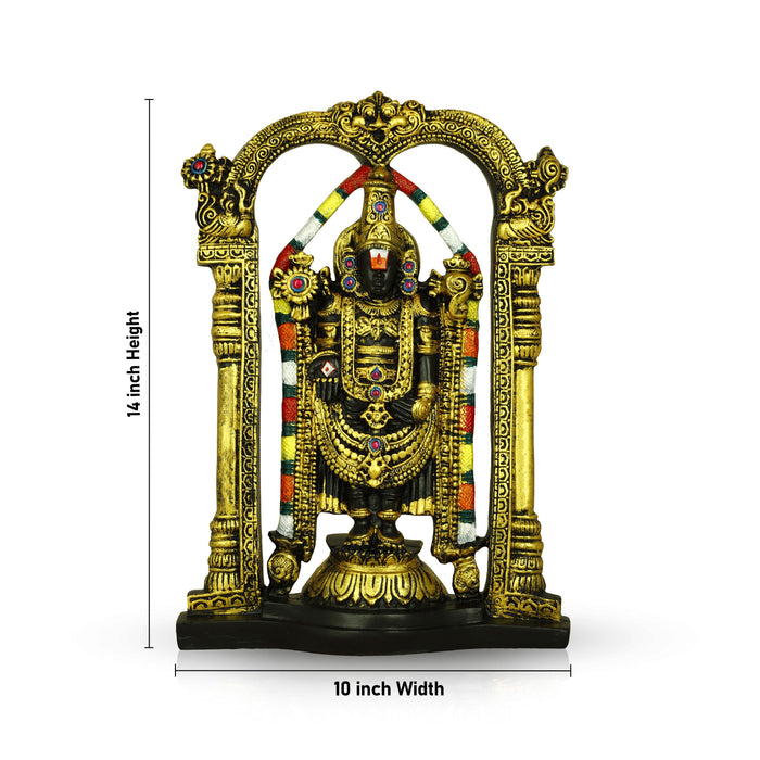 Balaji Murti | Tirupati Balaji Idol/ Resin Balaji Statue for Pooja/ Assorted Design