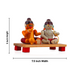 Ram Hanuman Statue - 5 Inches | Wooden Statue/ Golu Doll for Home Decor - Kondapalli Wooden Toys