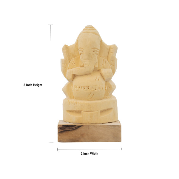 Vellerukku Ganesha - 3 Inches | Shwetark Ganapati/ Vellerukku Vinayagar for Pooja