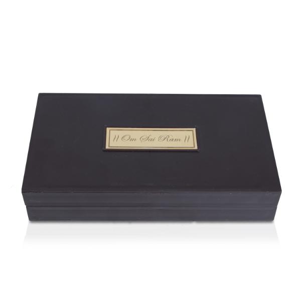 Sai Baba with Sri Padham Box - 1.5 x 8.5 Inches | Shirdisaibaba Pooja Box for Home - Pooja Box & Paduka