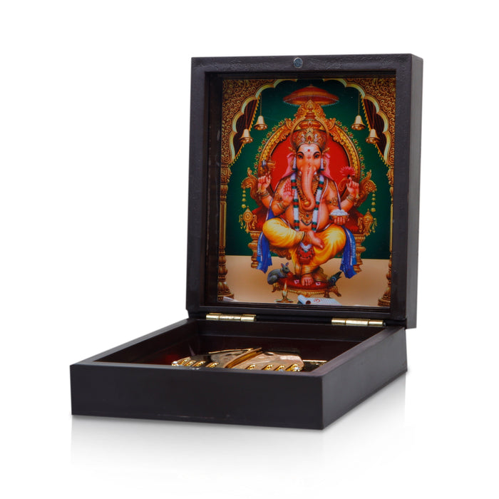 Pooja Box | Charan Paduka Box/ Ganesha Padham Box for Pooja
