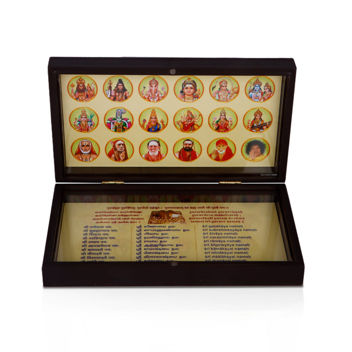 Pooja Box | Paduka Box/ Padham Box for Home Decor/ Assorted Design - Pooja Box & Paduka