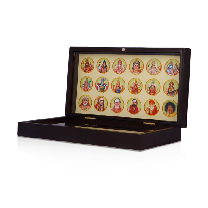 Pooja Box | Paduka Box/ Padham Box for Home Decor/ Assorted Design - Pooja Box & Paduka