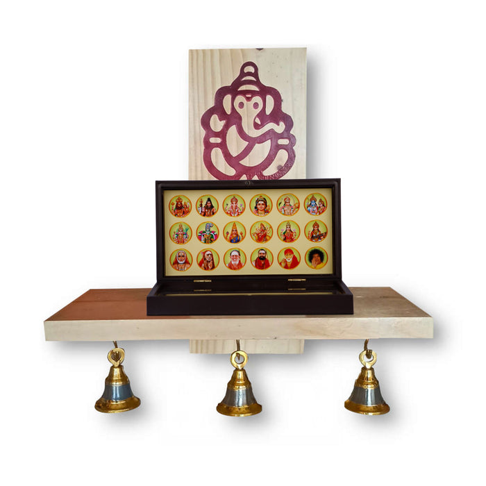 Pooja Box | Paduka Box/ Padham Box for Home Decor/ Assorted Design - Pooja Box & Paduka