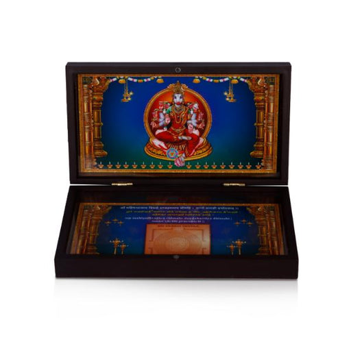 Varahi Amman with Sri Padham Box - Big | Pooja Box/ Paduka Box/ Paduka Charan Box for Pooja - Pooja Box & Paduka