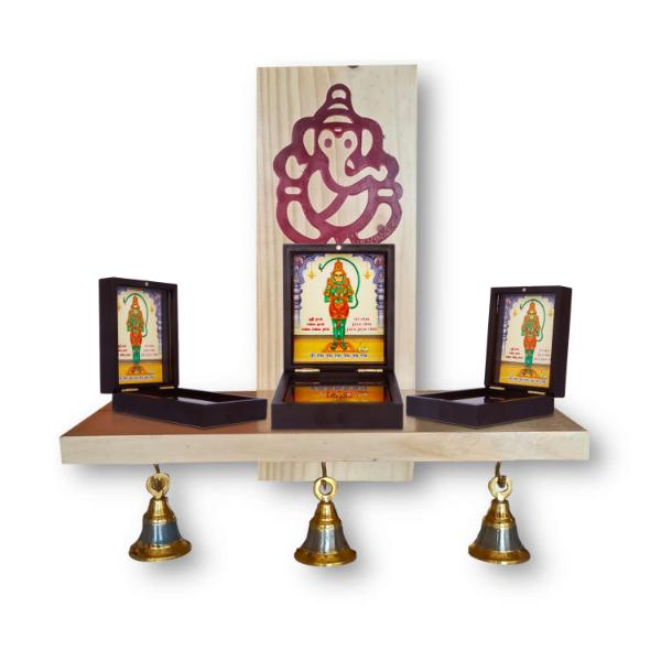 Jai Hanuman Print Paduka Box | Padham Box/ Pooja Box for Home Decor