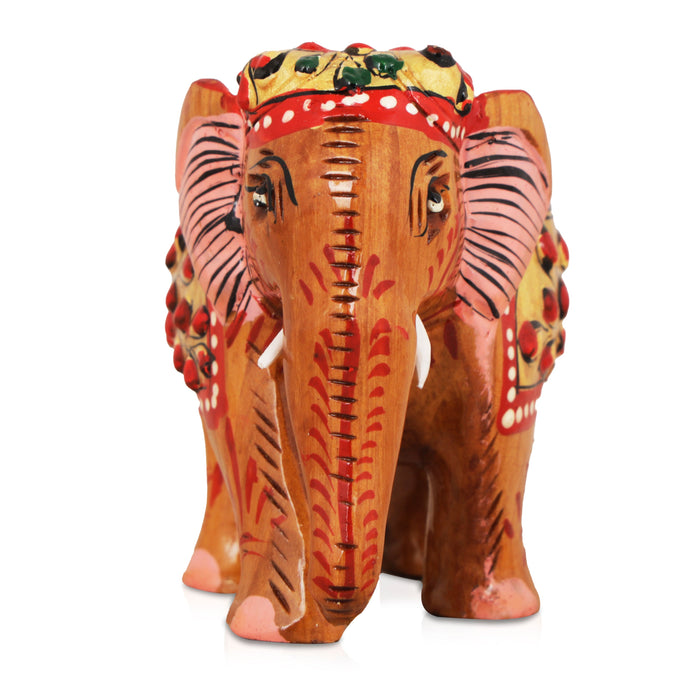 Elephant Statue | Wooden Elephant/ Elephant Idol for Home Decor