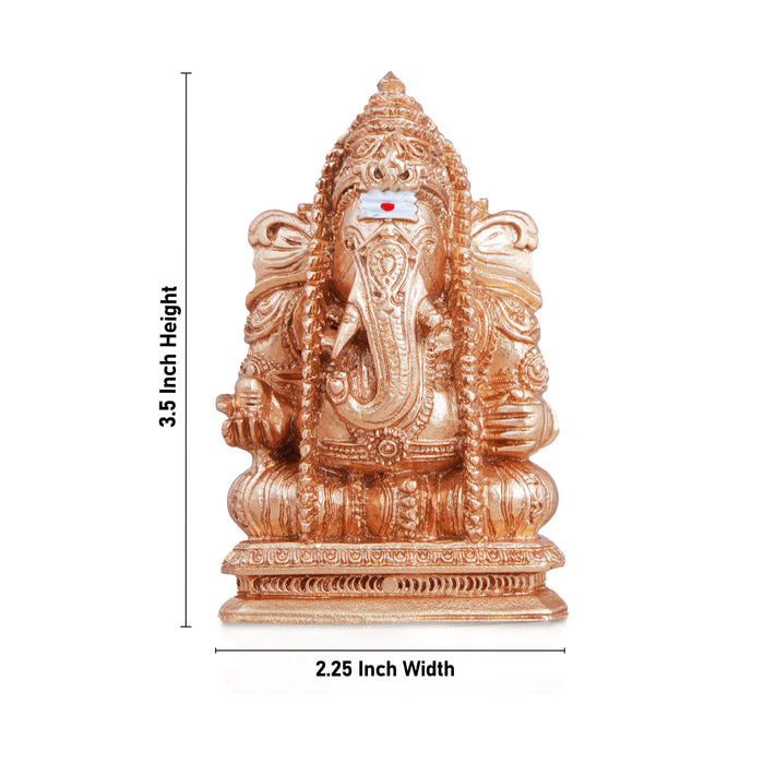Ganesh Murti - 3.5 Inches | Ganesha Idol/ Pillayarpatti Ganapathi/ Vinayagar Idol for Car