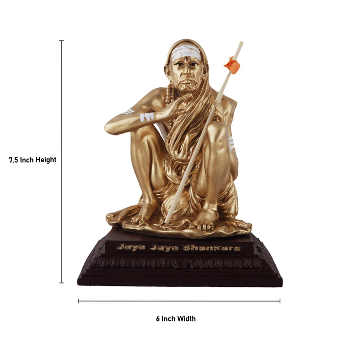Maha Periyava Statue - 7.5 Inches | Maha Periyava Fiber Statue/ Maha Periyava Idol for Home Decor