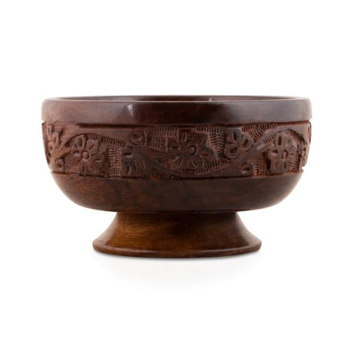 Wooden Bowl - 5 Inches | Carved Wooden Salad Bowl/ Wooden Cup for Home - Bowls
