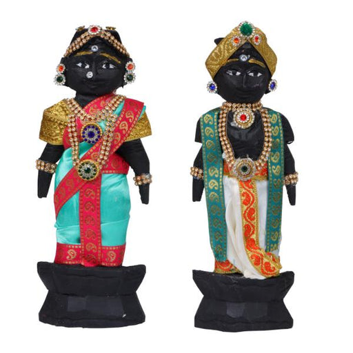 Marapachi Bommai - 8 x 3 Inch | Marapachi Doll/ Kolu Bommai/ Decorative Doll/ Wood Sculpture for Home - Marapachi Bommai