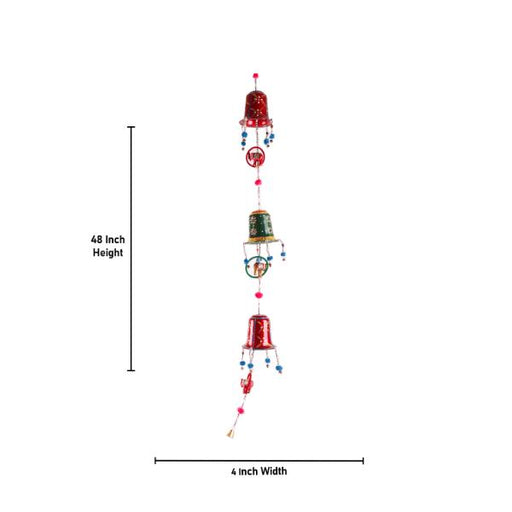 Bell Design Toran - 48 Inch | Door Hanging/ Wall Hanging/ Thoran for Home Decor/ Assorted Design - Toran
