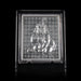 Krishna Frame - 4 x 3.25 Inches | Silver Crawling Kannan Acrylic Stand for Worship - Car Stand & Car Accessories