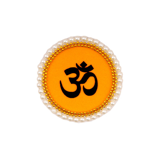 Rangoli Sticker - 3 Inches | Artificial Rangoli Design/ Om Pearl Design Rangoli Sticker for Floor - Kolam & Rangoli