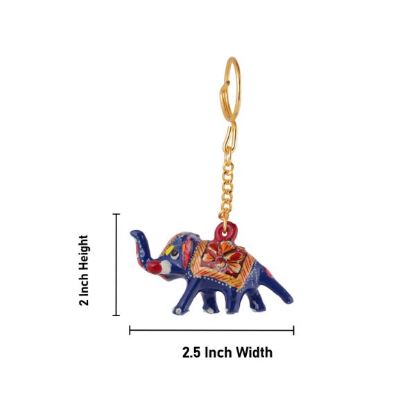 Key Chain - 2 Inches | Painted Key Ring for Bike/ Assorted Design - Key Chain & Key Holder