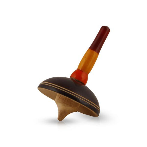 Colour Umberalla Top Toy - 2.5 Inches | Childrens Toy/ Wooden Toy for Kids - Traditional Games & Toys