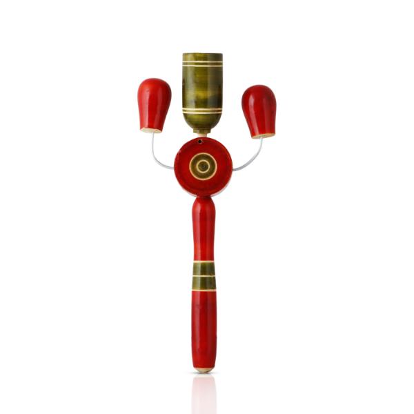 Colour Rattle Toy - 9 x 3.5 Inches | Wooden Toy/ Childrens Toy/ Wooden Rattle for Kids - Traditional Games & Toys
