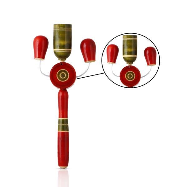 Colour Rattle Toy - 9 x 3.5 Inches | Wooden Toy/ Childrens Toy/ Wooden Rattle for Kids - Traditional Games & Toys
