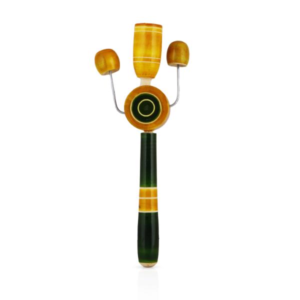 Colour Rattle Toy - 8 Inch | Wooden Toy/ Childrens Toy/ Wooden Rattle for Kids - Traditional Games & Toys