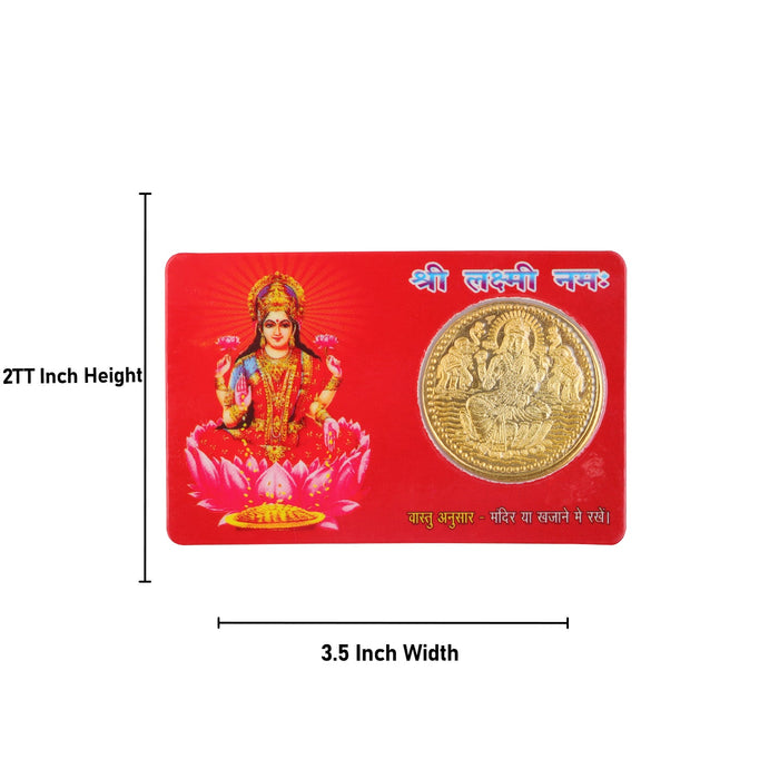 Mahalakshmi Yantra - 2 x 3.5 Inches | Mahalaxmi Yantra/ Pocket Yantra for Pooja - Maha Meru & Yantra