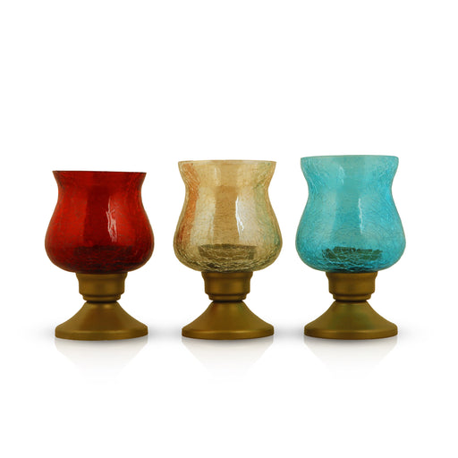 Candle Stand - 5 Inches | 3 Pcs/ Candle Holder/ Glass Candle Holder for Home Decor - Table Stand Accessories