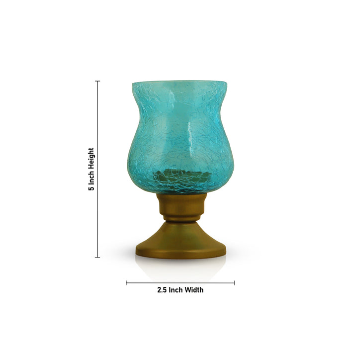 Candle Stand - 5 Inches | 3 Pcs/ Candle Holder/ Glass Candle Holder for Home Decor - Table Stand Accessories