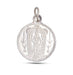 Silver Dollar - 1 Inch | Guruvayurappan & Lakshmi Hayagreevar Pendant/ Locket for Men & Women - Mala & Pendant
