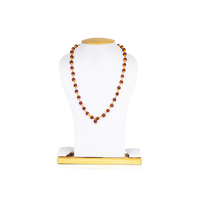 Thulsi Mala with Copper Knot | 108 Beads Tulasi Mala/ Tulsi Japa Mala/ Thulasi Mala for Men & Women