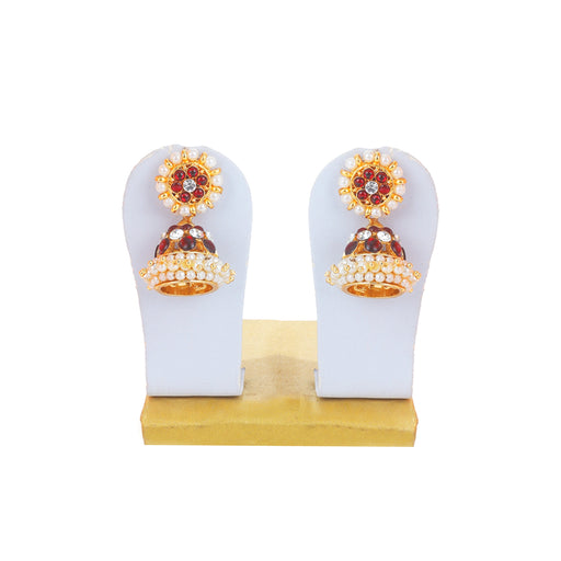 Jumka - 1.75 Inches | Jimikki/ Earring/ Stone Jumka/ Jumkha/ Jewellery for Women - Head & Face Accessories