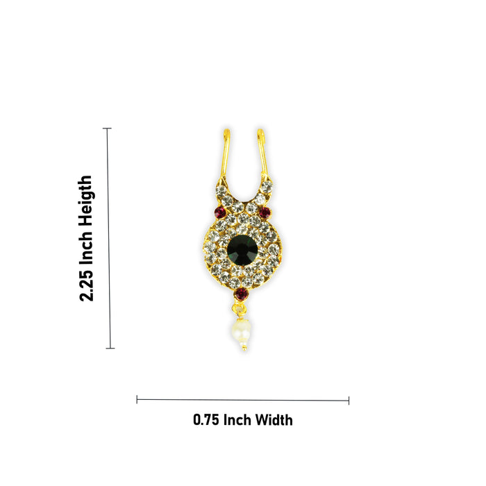 Stone Nose Pin | Nathu Bullaku/ Jewellery for Deity