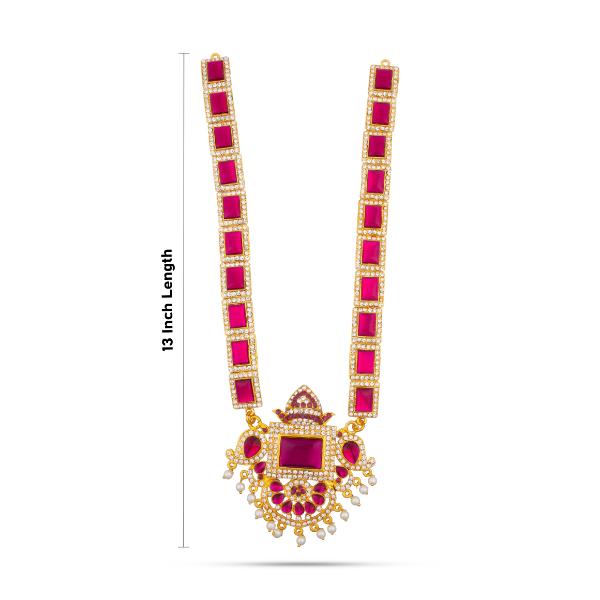 Stone Haram | Multicolour Stone Jewelry/ Deity Necklace/ Jewellery for Deity - Neck & Body Accessories