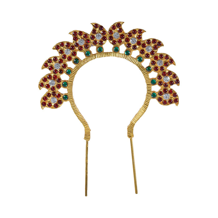 Stone Arch - 5 Inches | Kemp Mango Arch/ Hair Accessories/ Jewellery for Deity