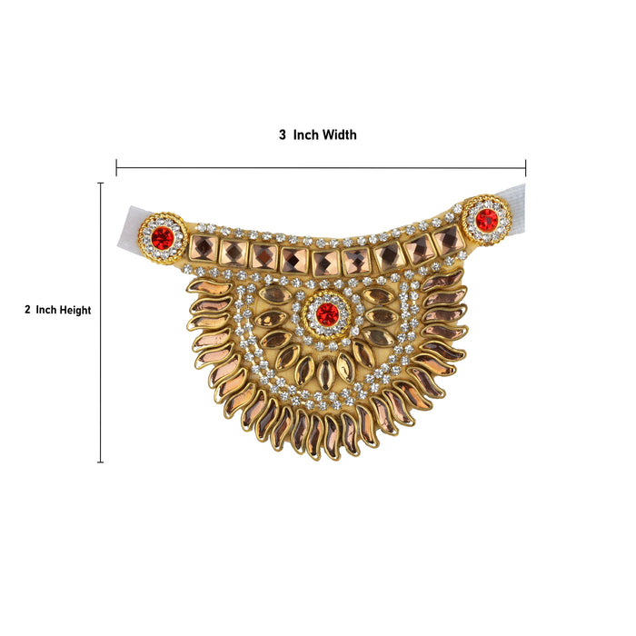 Stone Necklace | Stone Jewelry/ Multicolour Stone Jewellery for Deity